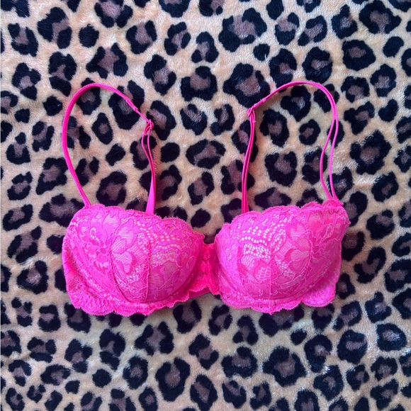 PINK Victoria's Secret Other - PINK Victoria's Secret Bright Pink Lace Bra